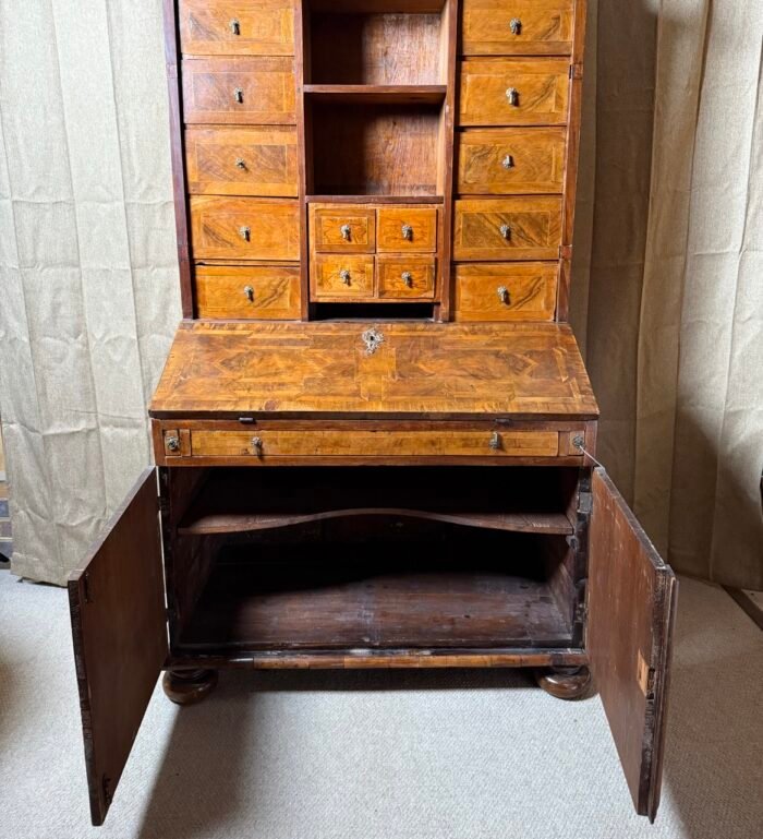18th Century German Walnut Bureau Cabinet with Drawers and Fall Front, c.1780 - Image 3