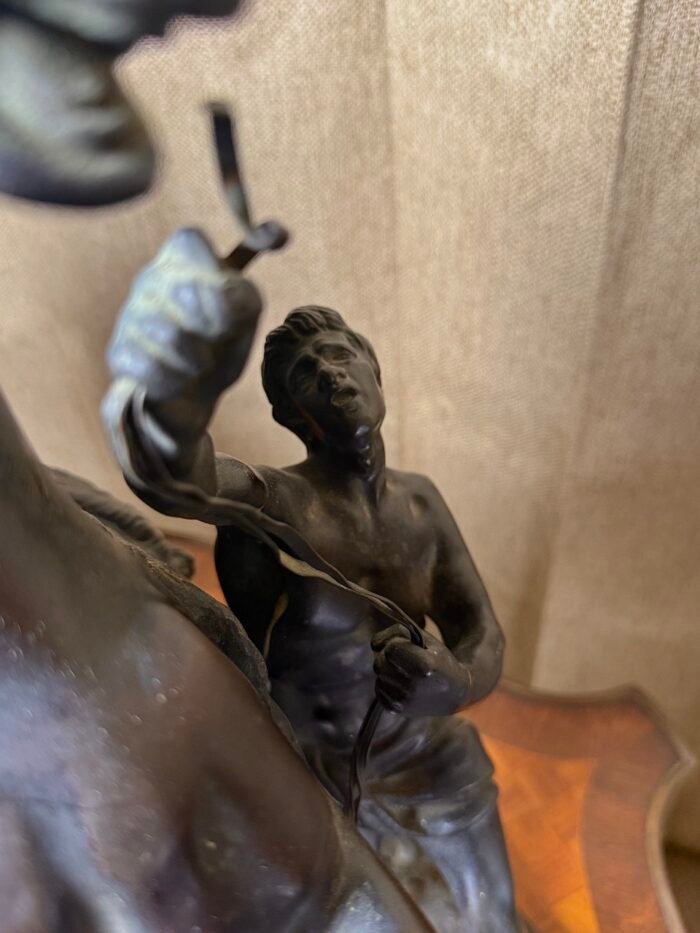 Pair of 19th Century Marly Horse Tamer Bronzes - Signed Coustou - Image 7