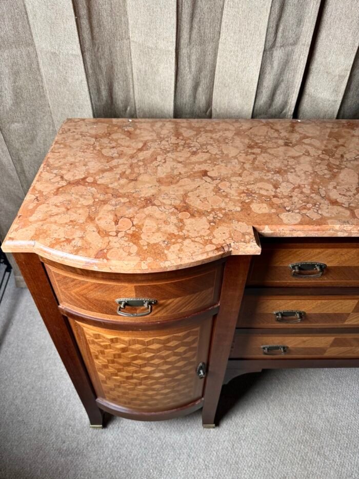 1930's Art Deco Marble Topped Sideboard - Image 2