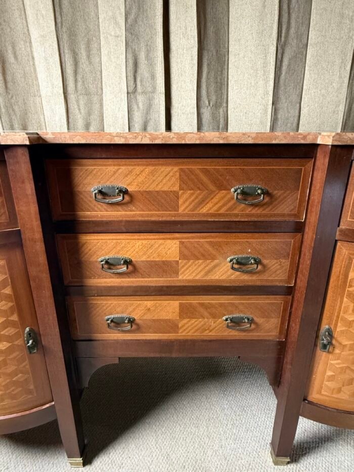 1930's Art Deco Marble Topped Sideboard - Image 4