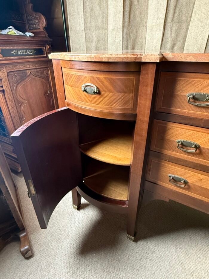 1930's Art Deco Marble Topped Sideboard - Image 7
