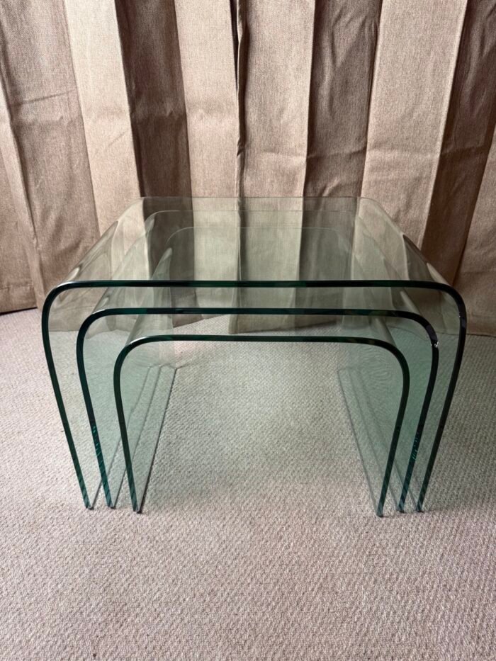 Angelo Cortesi Curved Glass Tables