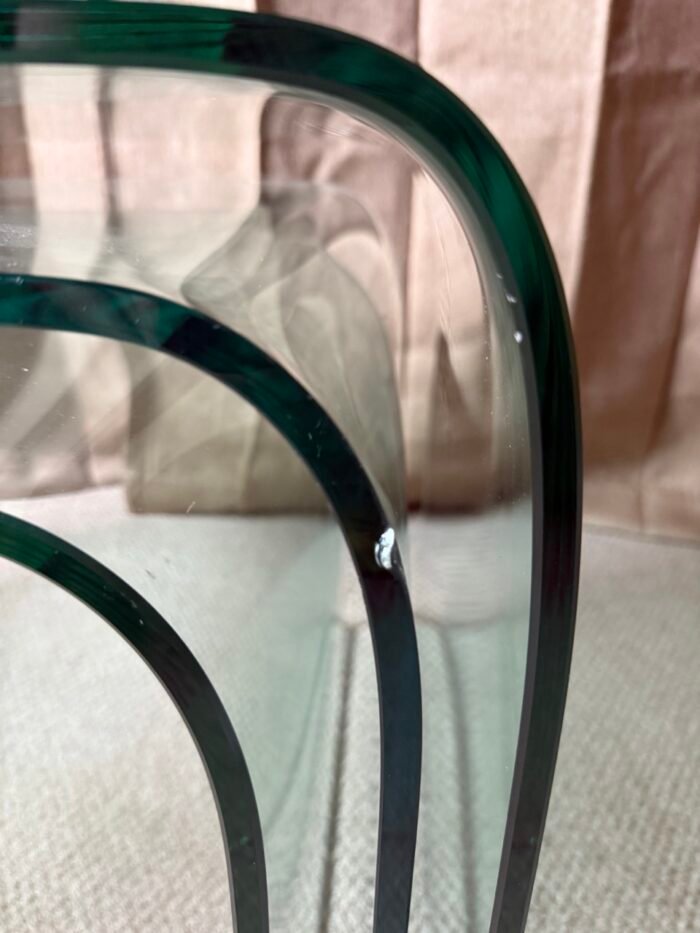 Angelo Cortesi Curved Glass Tables - Image 6