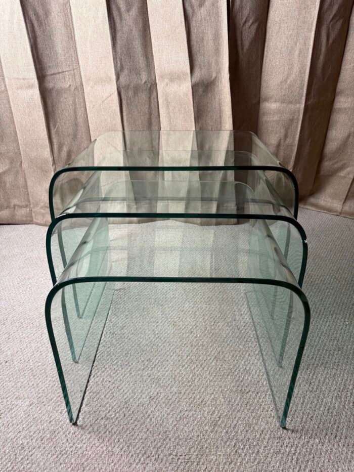 Angelo Cortesi Curved Glass Tables - Image 3