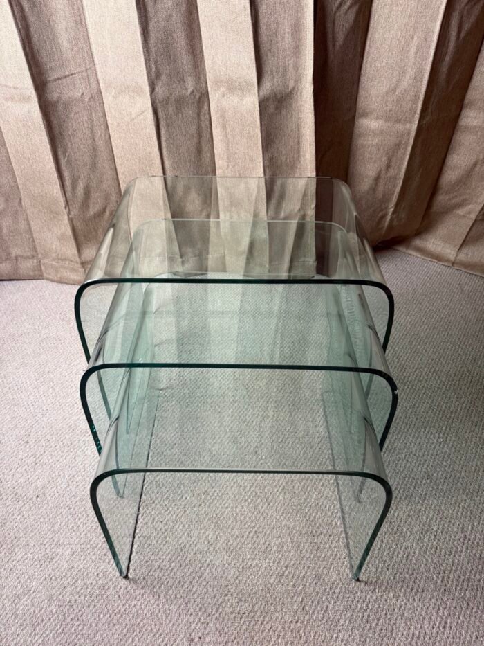 Angelo Cortesi Curved Glass Tables - Image 4