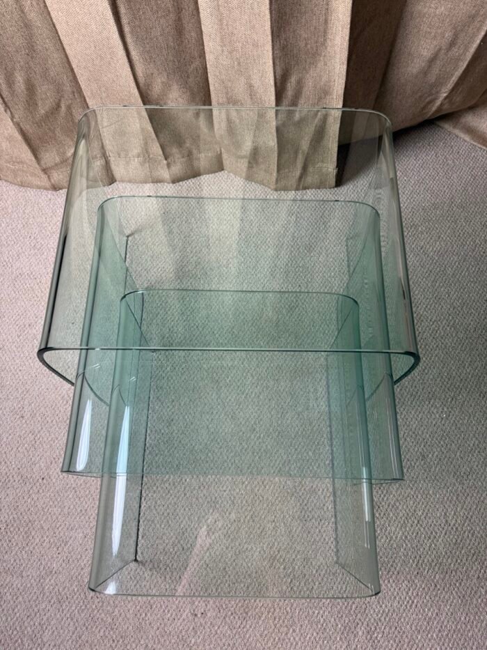 Angelo Cortesi Curved Glass Tables - Image 5