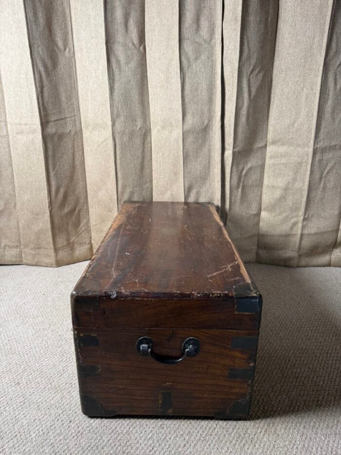 19th Century Victorian Camphorwood Ships Chest - Image 4