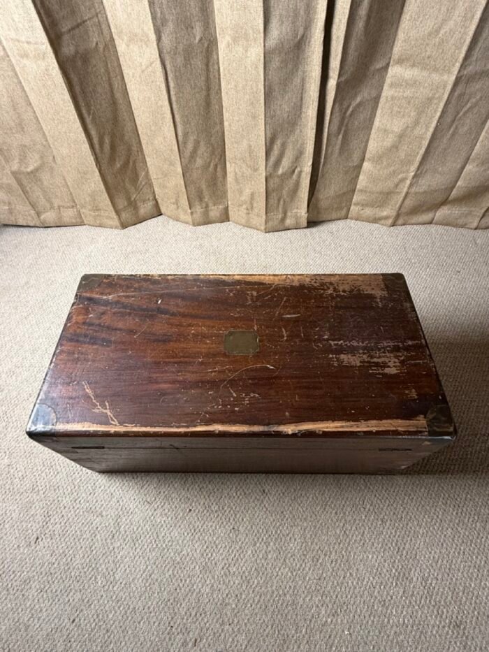 19th Century Victorian Camphorwood Ships Chest - Image 6